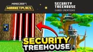 The Secure Treehouse survival spawn for the Marketplace Pass (Image via Mojang)